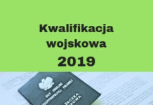 Kwalifikacja wojskowa w 2019 roku