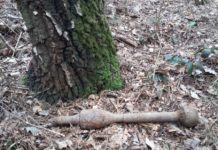 Pocisk do granatnika znaleziony w Kamionce