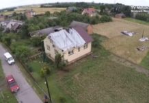 Kępie Zaleszańskie w oku tornada