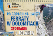 Po górach na uwięzi – ferraty w Dolomitach  – spotkanie z Jolantą Rydkodym