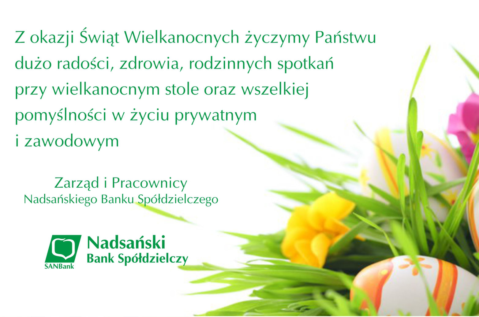 SanBank Zyczenia Wielkanocne