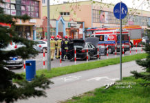 Wybuch jadącego samochodu na ul. Poniatowskiego