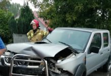 Wypadek na ul. Dolnej w Nisku