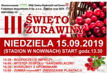 Już w niedzielę Święto Żurawiny w Nowinach