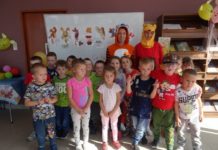 Zajączki oraz Jagódki i Poziomki na urodzinach