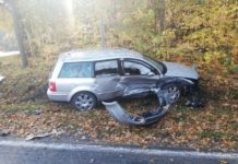 Wypadek na skrzyżowaniu w Kopkach