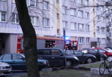 Interwencja straży na ul. Poniatowskiego: starszy mężczyzna nie żyje