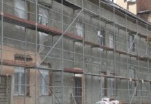 Postęp prac w budynku po byłych Zakładach Drzewnych