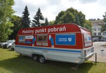 Punkt pobrań wymazów typu drive-thru
