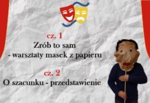 Zrób to sam – maska z papieru i biblioteczne przedstawienie o szacunku
