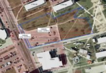 Biurowiec przy ul Okulickiego w fazie projektowej