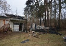 Podziękowała policjantom za pomoc w gaszeniu pożaru