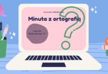Minuta z ortografią i literką „h”