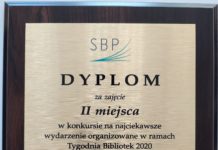 Dyplom za czytelnicze wydarzenie