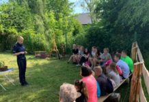 Profilaktyczne spotkanie z dziećmi w towarzystwie alpak