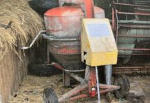 Do skradzionej betoniarki dotarli po śladach kół