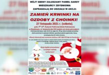 Już 27 listopada zbiórka krwi w Zbydniowie!