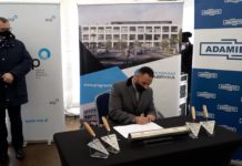 Wmurowanie kamienia węgielnego pod biurowiec Urbi Ferro w ramach programu Fabryka