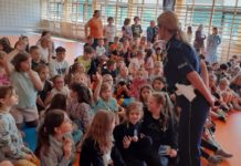 Policjanci spotkali się z uczniami Szkoły Podstawowej w Jastkowicach