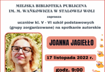 Joanna Jagiełło – przyjdź na spotkanie z pisarką