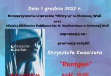„Rentgen” Krzysztofa Kwasiużura i koncert Sylwii Piotrowskiej w MBP