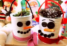 Bałwanki z drobiazgów