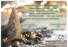 Życzenia Świąteczne Komendanta Powiatowego Policji w Nisku