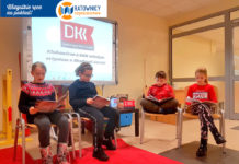 Klubowicze z DKK młodym artystom z Akademii Sztuki