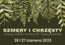 SZMERY I CHRZĘSTY – warsztaty efektów dźwiękowych i rejestracji dźwięku