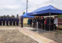 Wmurowanie aktu erekcyjnego pod budowę Komisariatu Policji w Rudniku nad Sanem