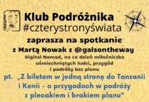 Już 20 listopada kolejne spotkanie z cyklu Klub Podróżnika