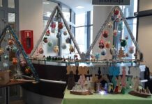 Wystawa prac bożonarodzeniowych Dziennego Domu Senior+