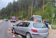 Zdarzenie z udziałem 3 pojazdów w Zarzeczu