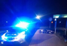 Pijany kierowca motocykla stracił panowanie nad pojazdem