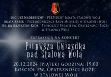 Zapraszamy na wyjątkowy świąteczny koncert „Pierwsza Gwiazdka nad Stalową Wolą”!