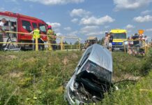 Zderzenie seata z ciągnikiem w Przyszowie