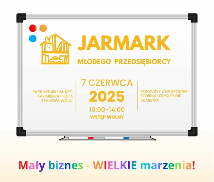 Plakat Jarmark Młodego Przesiębiorcy