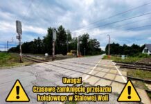 Informacja o zamknięciu przejazdu kolejowego na ul. Sosnowej w Stalowej Woli