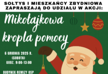 „Mikołajkowa Kropla Pomocy” – oddaj krew i podaruj radość dzieciom