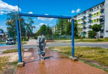 Mieszkańcy chętnie korzystają z kurtyn wodnych