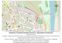 Informacja o czasowym zamknięciu odcinka ul. Działkowej w Stalowej Woli