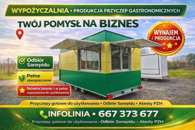Wypożyczalnia – produkcja przyczep gastronomicznych