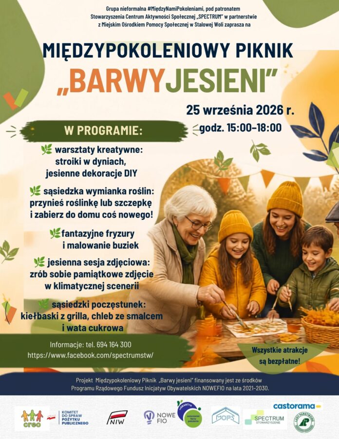 Międzypokoleniowy Piknik Barwy Jesieni
