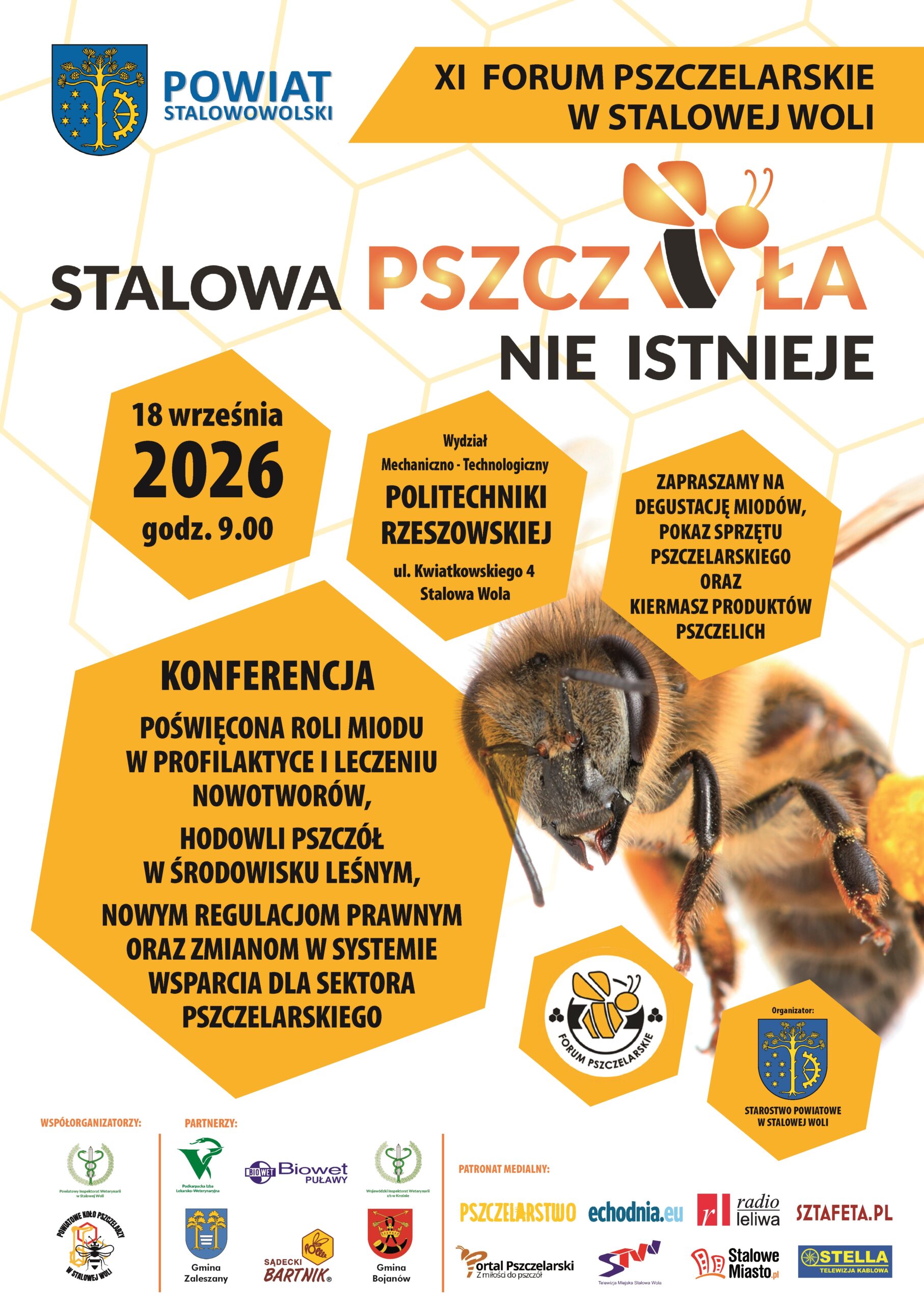 Już niebawem XI Forum Pszczelarskie „Stalowa pszczoła nie istnieje”