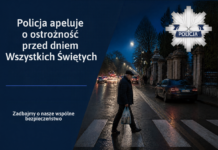 Policja apeluje o ostrożność przed dniem Wszystkich Świętych