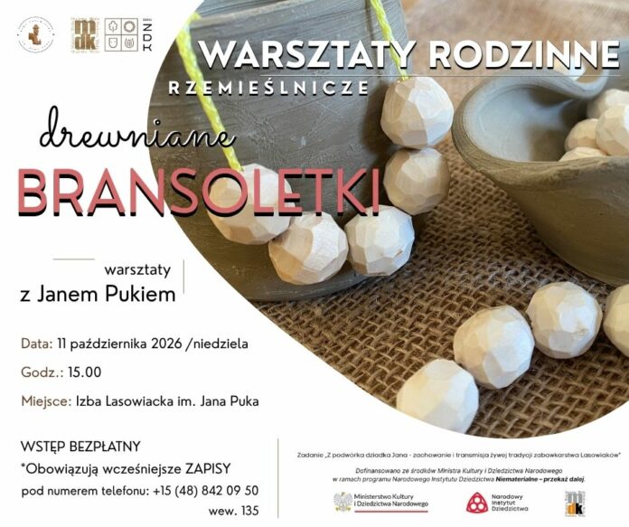 warsztaty - drewniane bransoletki - grafika